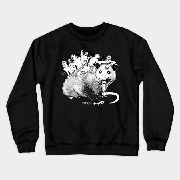 Opossum Crewneck Sweatshirt by EmptyIs